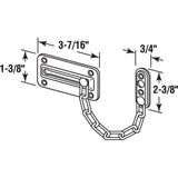 Chain Door Guard, Steel with Brass Finish - Super Arbor