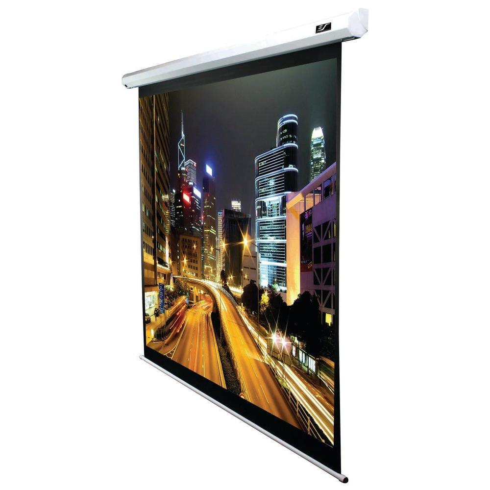100 in. Electric Projection Screen with White Case - Super Arbor