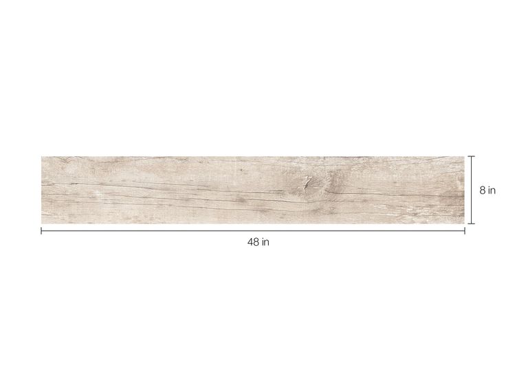 Style Selections Sahalee Natural 8-in x 48-in Glazed Porcelain Wood Look Tile