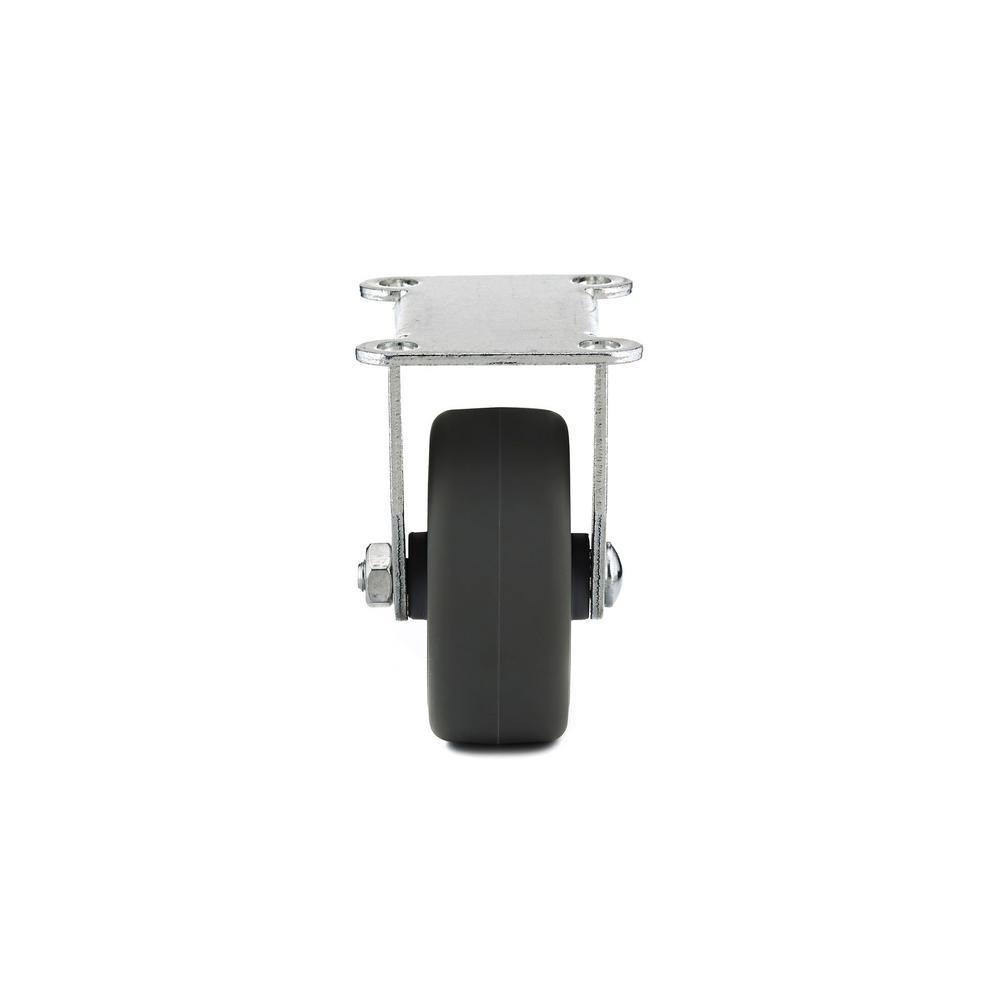 3 in. Gray Fixed plate Caster, 176.4 lb. Load Rating - Super Arbor