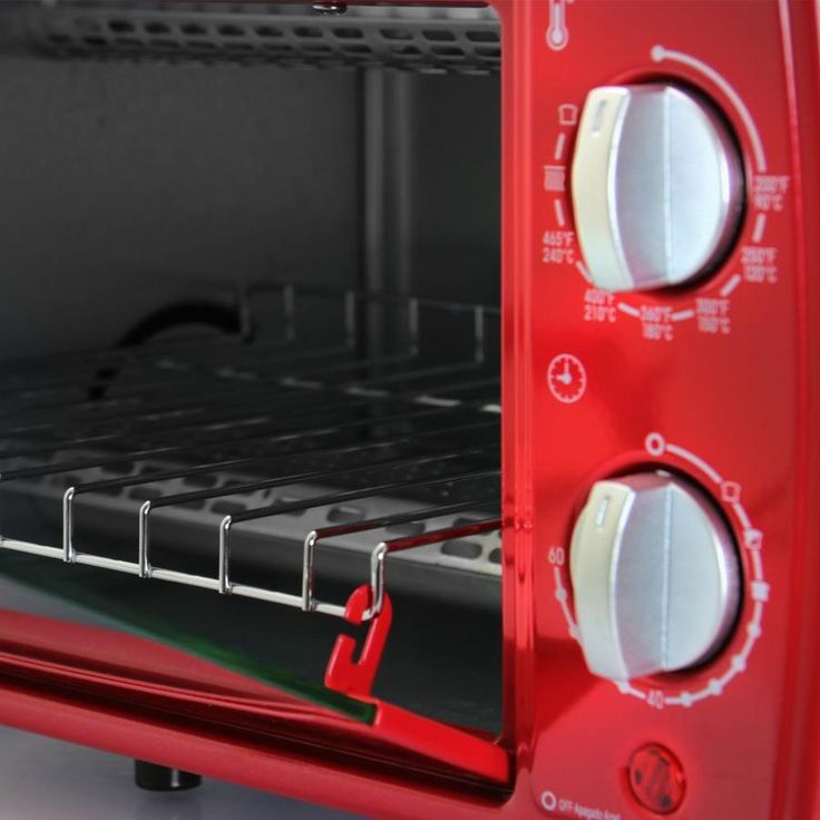 Better Chef 2-Slice Red Convection Toaster Oven (700-Watt)