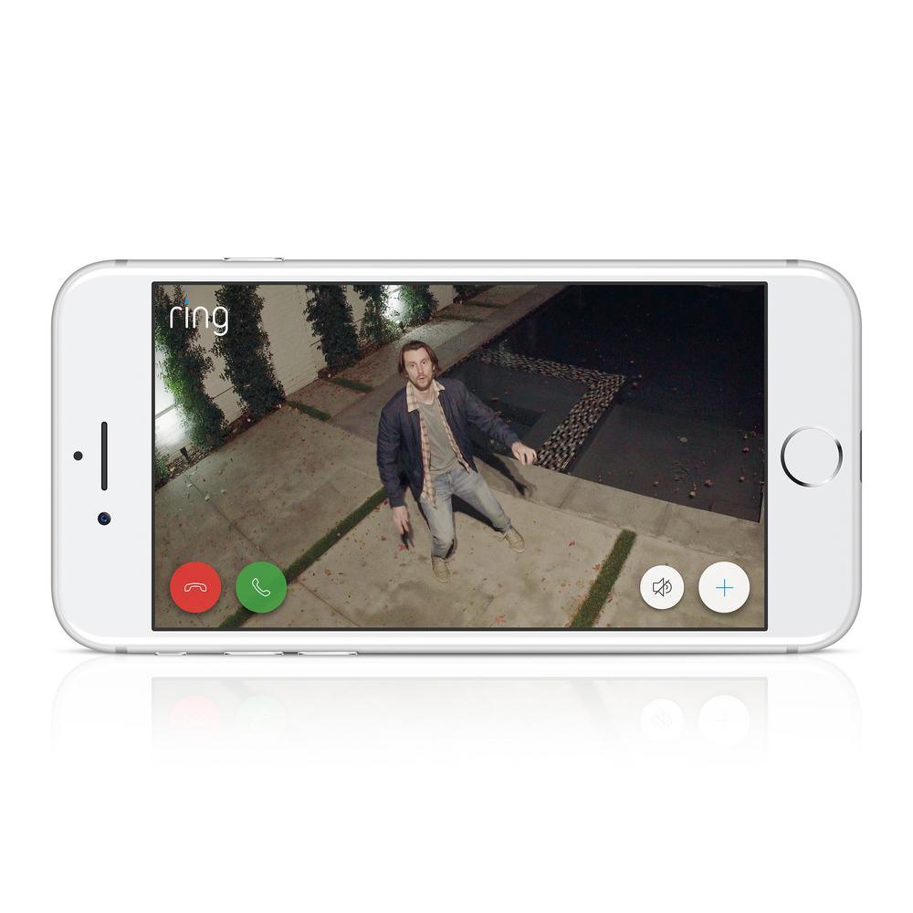 Wireless Video Doorbell 2 with Spotlight Cam Battery Black - Super Arbor