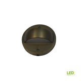 6-Watt Brass Outdoor Integrated LED 2700K White Warm Landscape Deck Light