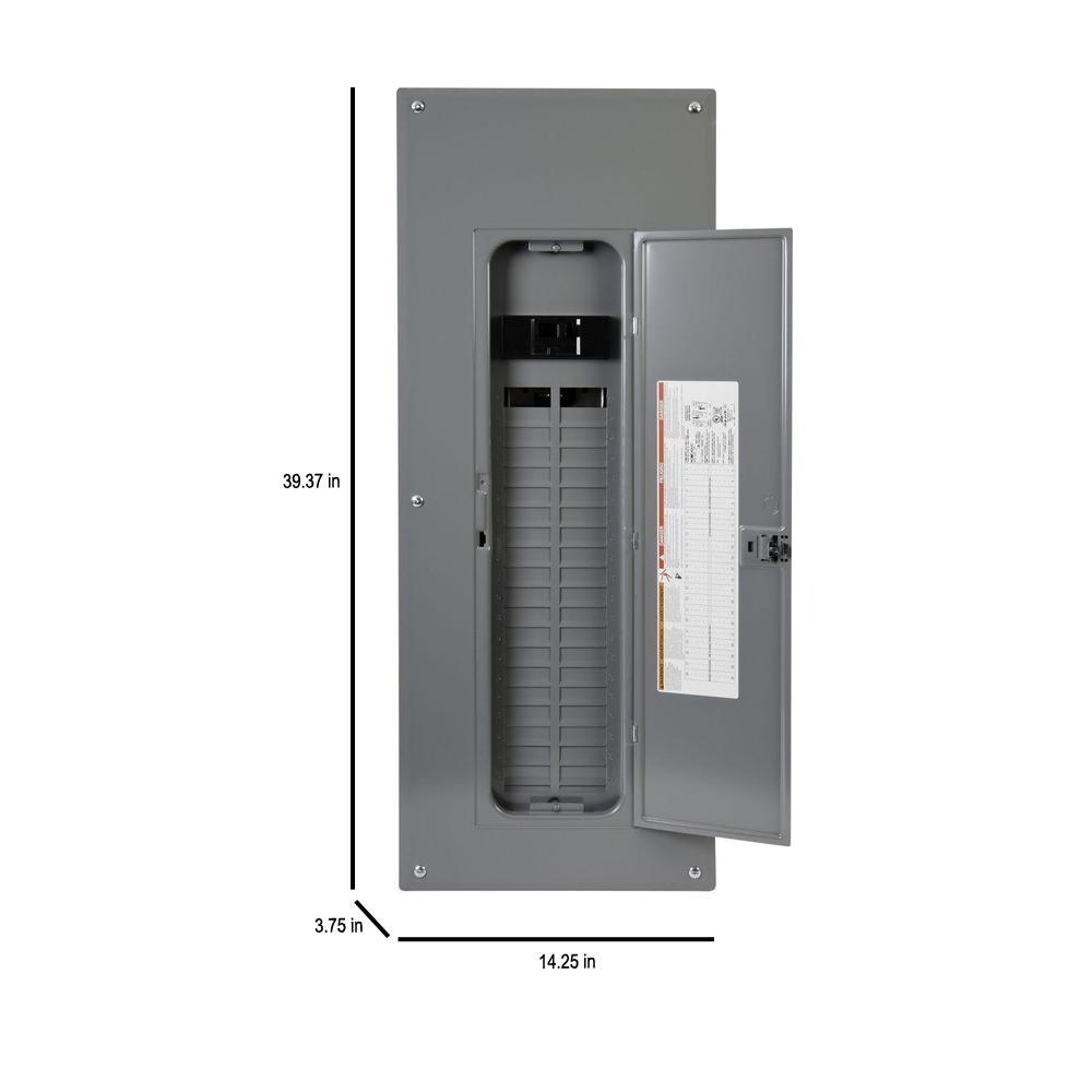 Homeline 200 Amp. 40-Space 80-Circuit Indoor Main Breaker Qwik-Grip Plug-On Neutral Panel, Wiser Energy Monitor - Super Arbor