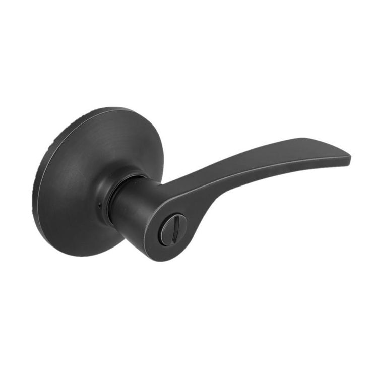 Kensington Matte Black Bed/Bath Door Lever