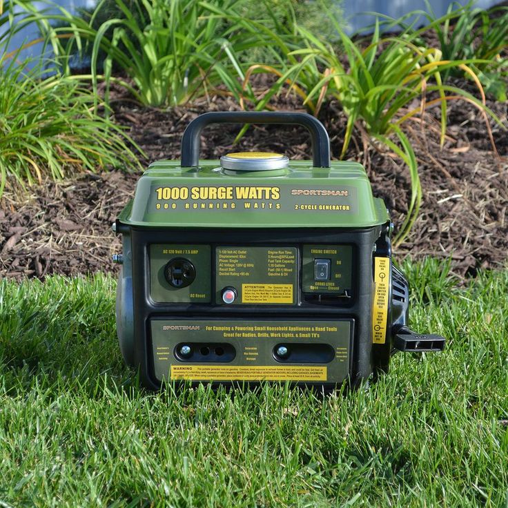 Sportsman 1,000/900-watt Gasoline Powered Portable Generator with 2-Stroke Brushless Motor