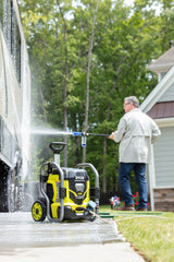 RYOBI 40V Cordless Electric Pressure Washer, 1,500 PSI 1.2 GPM, Cold Water, with Two 5.0 Ah Batteries and Charger