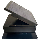 1280 CFM Powder Coated Galvanized Steel Hybrid (Solar/Electric) Powered Attic Fan with Adjustable Solar Panels - Super Arbor