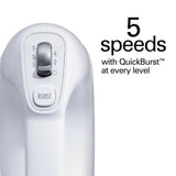 Professional 5-Speed White Hand MIxer