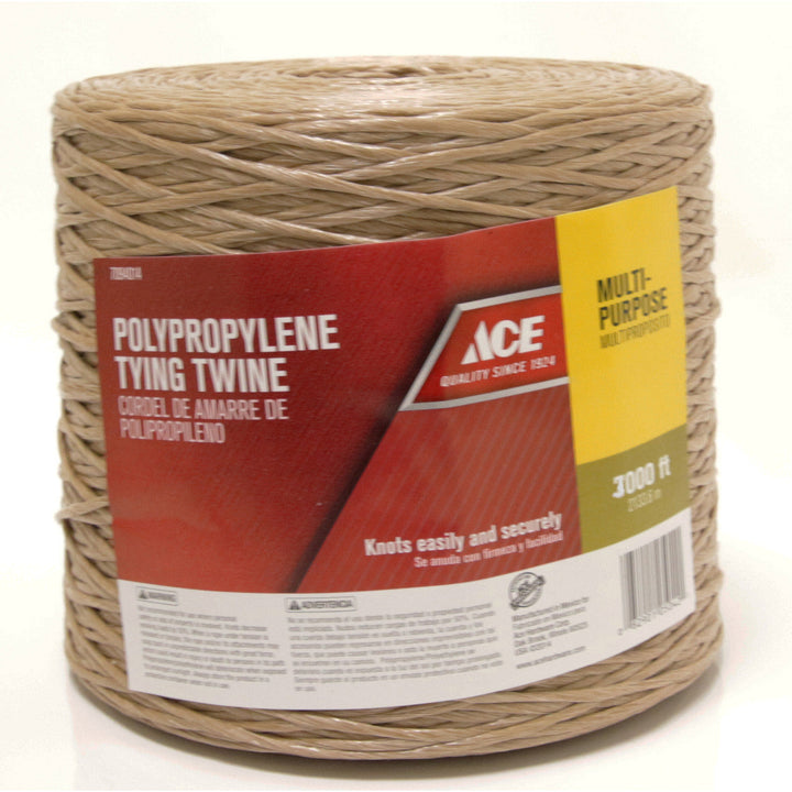 Ace 3000 ft Tan Twisted Polypropylene Tying Twine