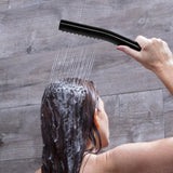12-Spray High Pressure 1.8 GPM 5 in. Wall Mount Dual Shower Head and Handheld Shower Head in Matte Black - Super Arbor