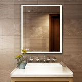 30 in. x 36 in. LED Lighted Single Frameless Bathroom Mirror