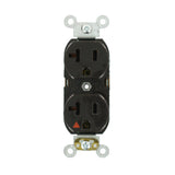 20 Amp Industrial Grade Heavy Duty Isolated Ground Duplex Outlet, Orange - Super Arbor