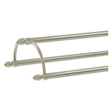 Allied Brass Free Standing Double Arm Towel Holder in Polished Nickel