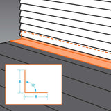 4 in. x 4 in. x 10 ft. Galvanized Steel 90¬∞ L Flashing with Open Hem