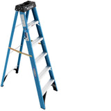 8 ft. Fiberglass Step Ladder with 250 lb. Load Capacity Type I Duty Rating - Super Arbor