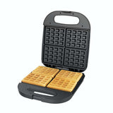 1400 W 4-Waffle Black Classic American Waffle Maker