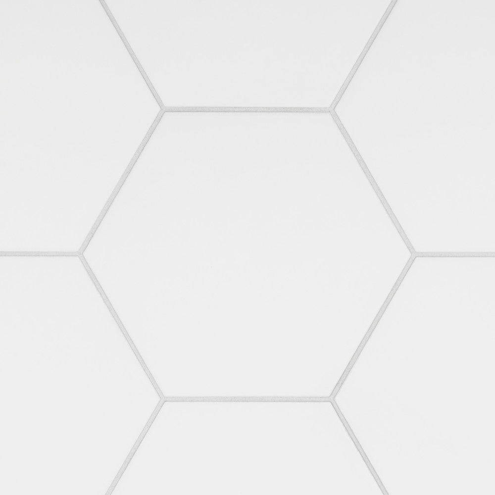 Merola Tile Apini Hex Matte White 9-1/8 in. x 10-1/2 in. Porcelain Floor and Wall Tile (7.14 sq. ft./Case)