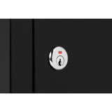Saratoga Black Wall-Mount Lockable Mailbox - Super Arbor