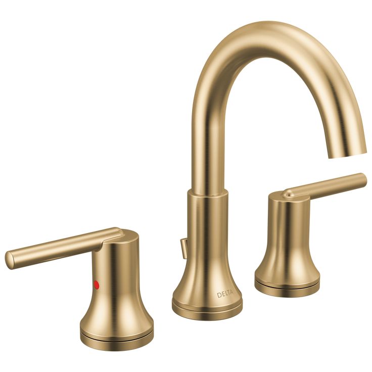 Delta Trinsic Champagne Bronze 2-handle Widespread WaterSense Bathroom Sink Faucet with Drain