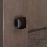 1-1/4 in. Matte Black Square Deco Cabinet Knobs (10-Pack) - Super Arbor