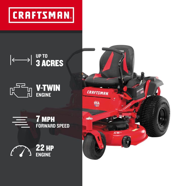 Craftsman 46 in. Hydrostatic Gas Zero Turn Mower