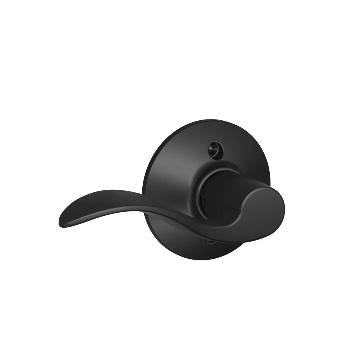 Schlage Accent Matte Black Dummy Lever – Left Handed