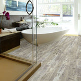 Shaw Newcastle Drawbridge 12-mil x 7-in W x 48-in L Waterproof Interlocking Luxury Vinyl Plank Flooring