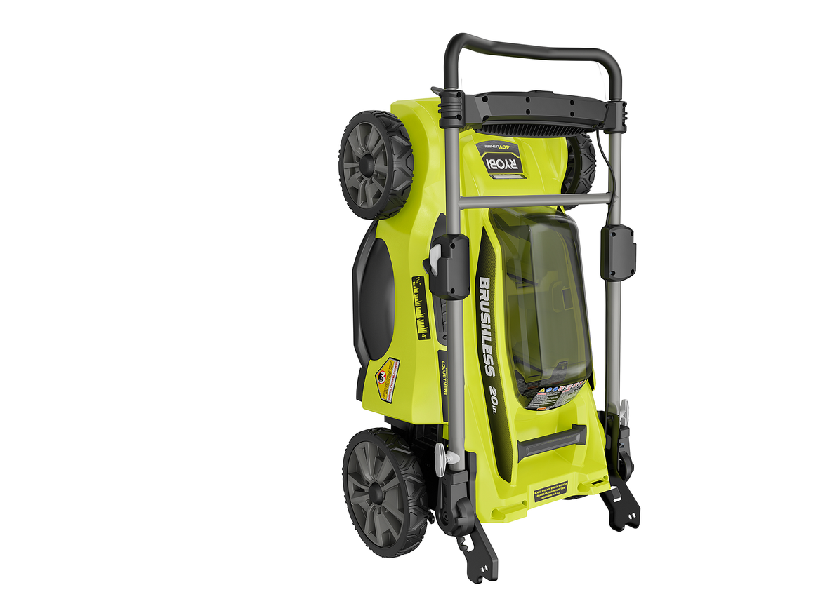 RYOBI 20 in. 40-Volt Brushless Lithium-Ion Cordless Walk-Behind Push Lawn Mower, 6.0Ah Battery & Charger Included