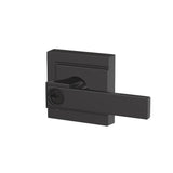Custom Northbrook Matte Black Upland Trim Keyed Entry Door Lever - Super Arbor