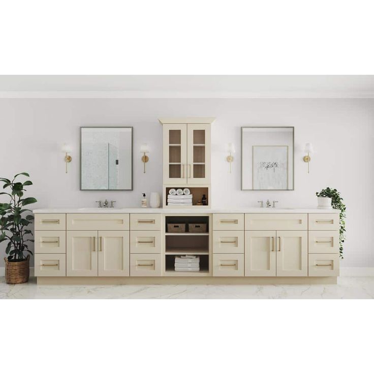 Home Decorators Collection Newport 12 in. W x 12 in. D x 30 in. H Assembled Plywood Wall Kitchen Cabinet in Blended Cream with Soft Close