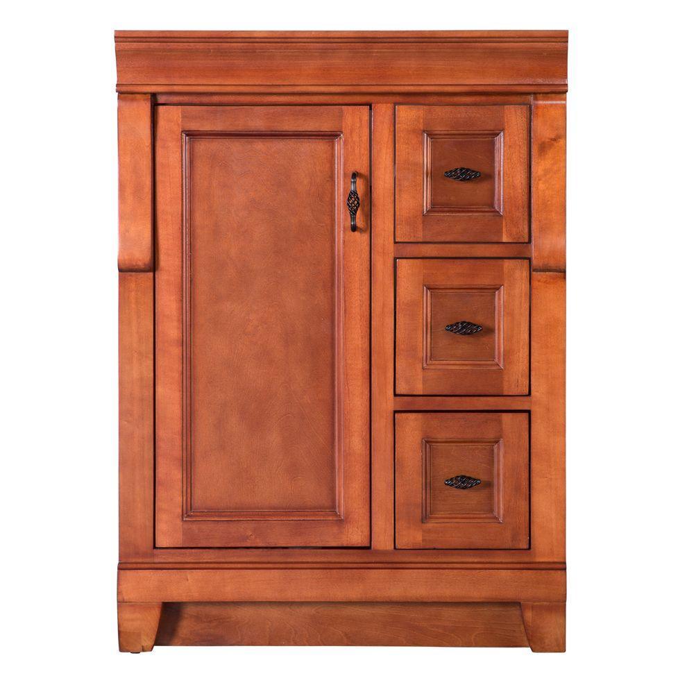 Naples 30 in. W Bath Vanity Cabinet Only in Tobacco with Right Hand Drawers - Super Arbor
