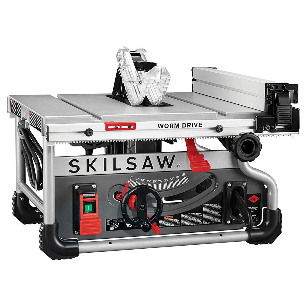 15 Amp 8-1/4 in. Portable Worm Drive Table Saw - Super Arbor