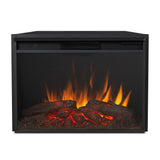 Whittier 58 in. Freestanding Electric Fireplace in Rustic White - Super Arbor