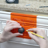 Knob Handle Pull Drill Mounting Template For Cabinet Doors And Drawers - Super Arbor