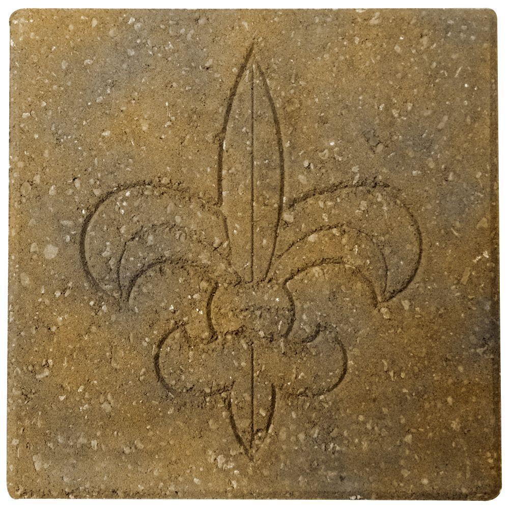 12 in. x 12 in. x 1.5 in. River Red Square Concrete Step Stone - Super Arbor