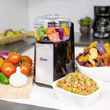 Oskar 2-in-1 4-Cup Single Speed Black Salad Prep & Food Processor