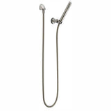 Trinsic 1-Spray 1 in. Single Wall Mount Handheld Shower Head in Stainless - Super Arbor