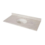 31 in. x 22 in. Stone Effects Vanity Top in Cascade with White Sink - Super Arbor