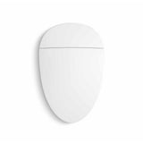 Veil Comfort Height Intelligent 1-Piece 0.8 or 1.28 GPF Dual Flush Elongated Toilet in White Seat Included - Super Arbor
