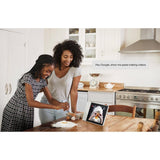 10 in. Smart Display with Google Assistant - White Front/Bamboo Back - Super Arbor