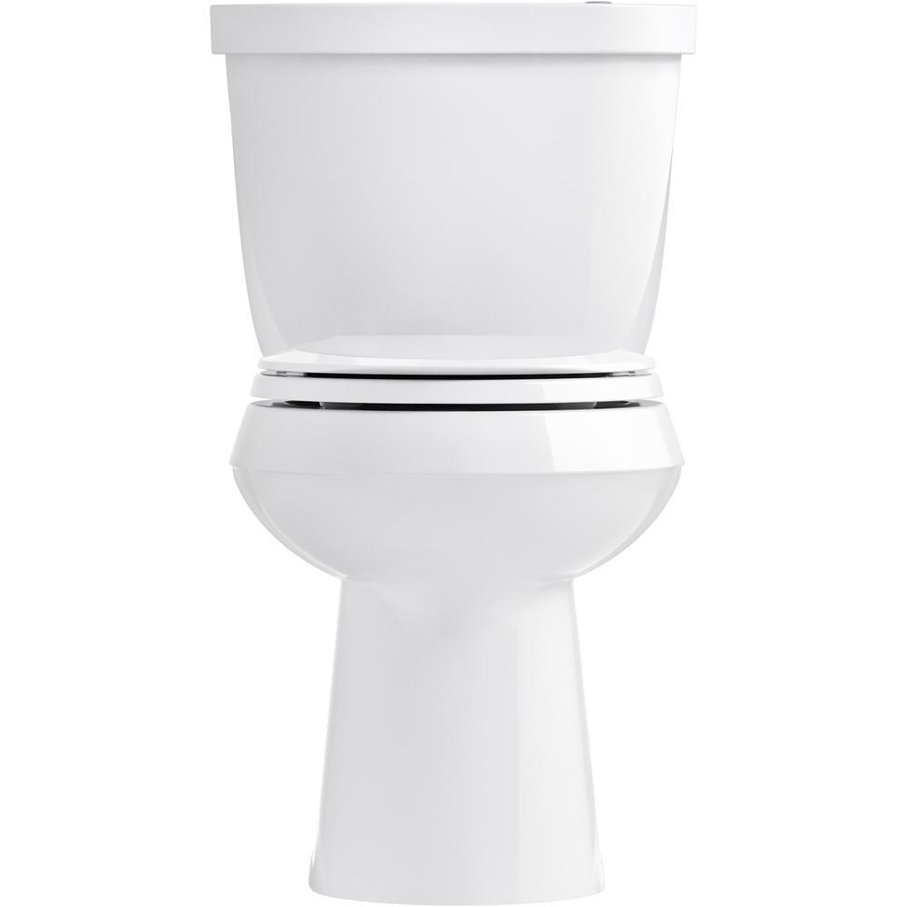 Cachet Quiet-Close Round Closed Front Toilet Seat with Grip-Tight Bumpers in White - Super Arbor