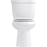 Cachet Quiet-Close Round Closed Front Toilet Seat with Grip-Tight Bumpers in White - Super Arbor