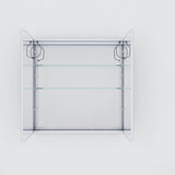 Bracciano 36 in. W. x 36 in. H. Recessed or Surface-Mount LED Medicine Cabinet with Defogger
