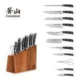 S Series 12-Piece German Steel Forged Knife Block Set