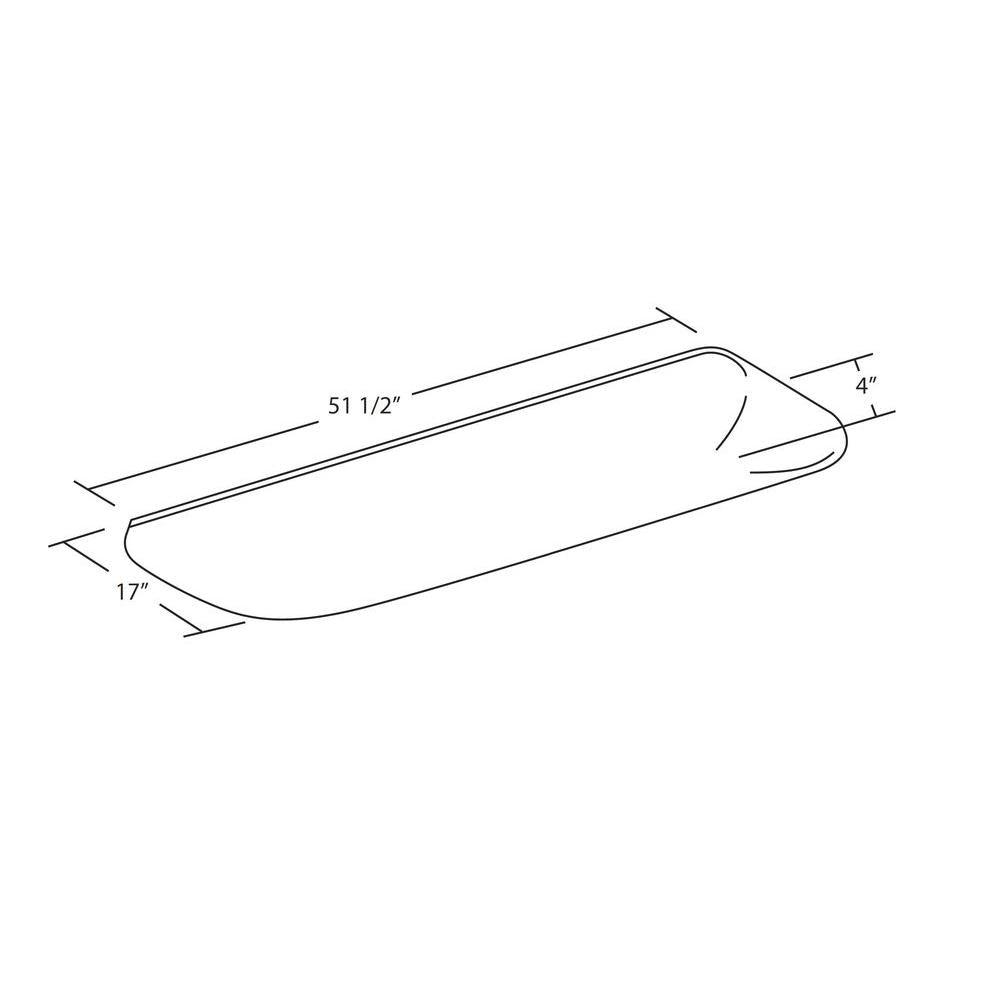 4-Light White Cloud Fixture Fluorescent Steel Ceiling Fixture with White Euro-Style Acrylic Lens - Super Arbor