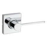 Ladera Satin Nickel Hall and Closet Door Lever with Square Trim Featuring Microban Antimicrobial Technology - Super Arbor