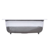 Mayfield Drop-In Cast Iron 25 in. 1-Hole Single Bowl Kitchen Sink in White - Super Arbor