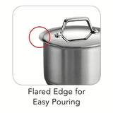 Gourmet Prima 2 qt. Stainless Steel Sauce Pan with Lid