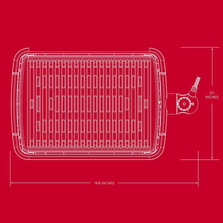 172 sq. in. Black Smokeless Grill